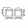Шатер Митек 2.5х2.5 м без стенок (2 места)