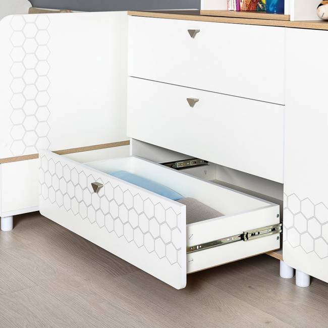 Два комода Эйп для детской комнаты цвет белый/дуб белый