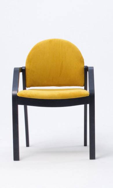 Стул-кресло Джуно 2.0 чёрный/жёлтый